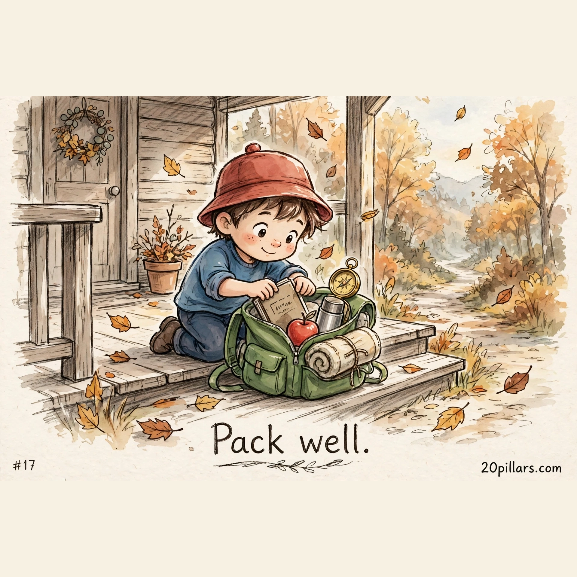 Milo daily comic: Pack well.