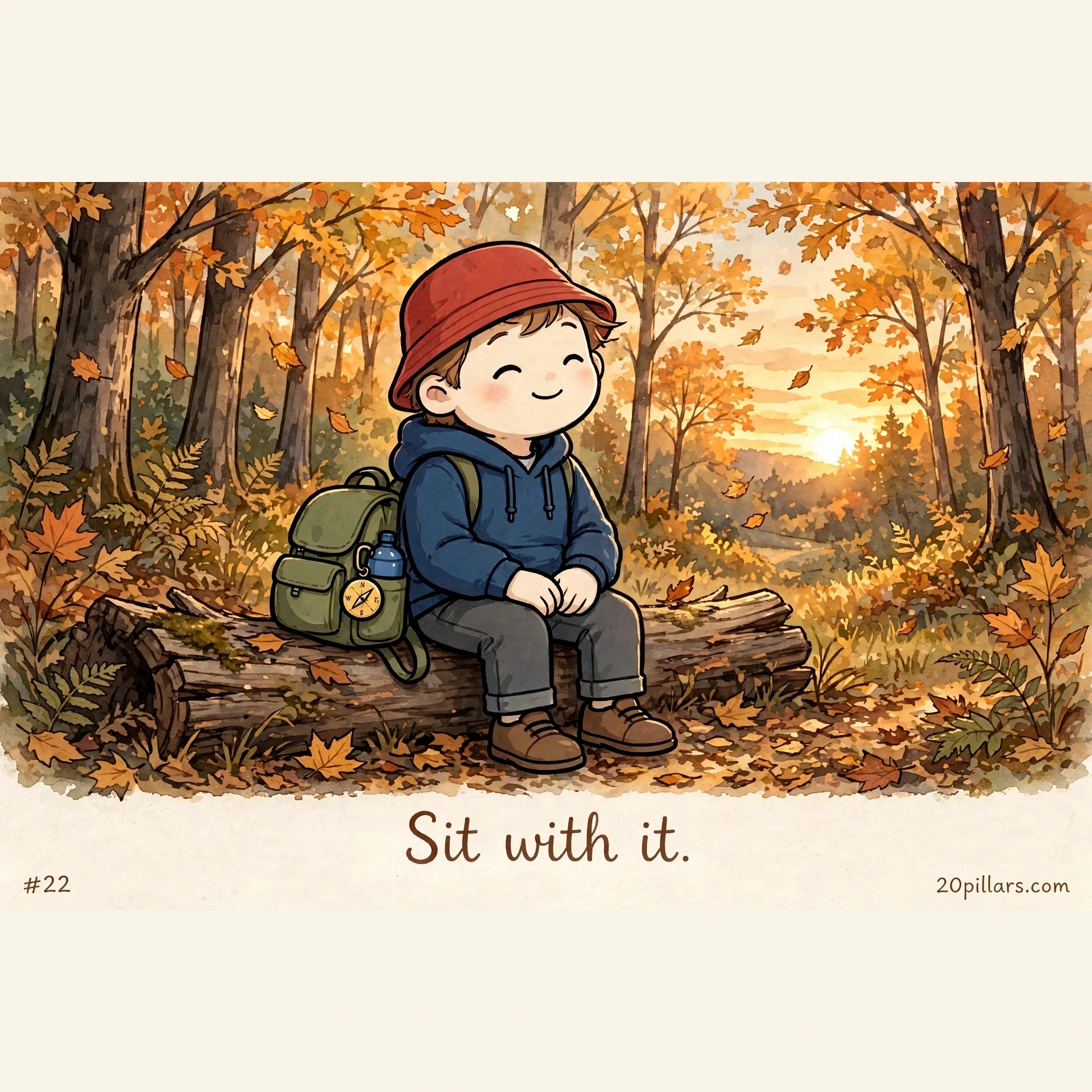 Milo daily comic: Sit with it.