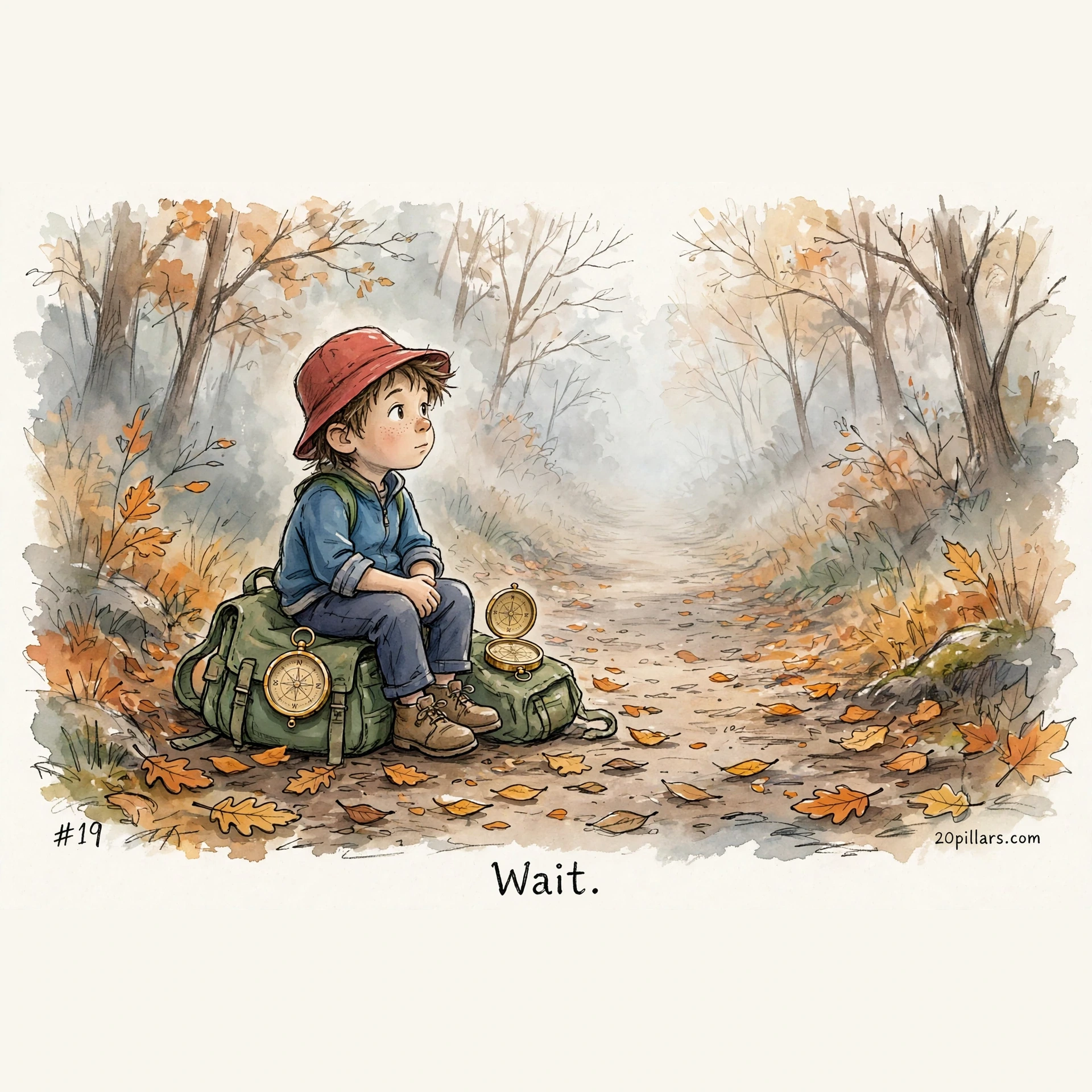 Milo daily comic: Wait.